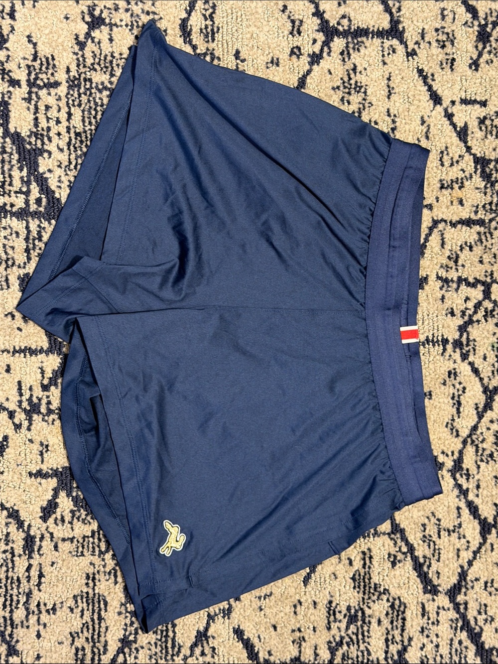 Tracksmith Navy Athletic Running Shorts with Subtle Logo